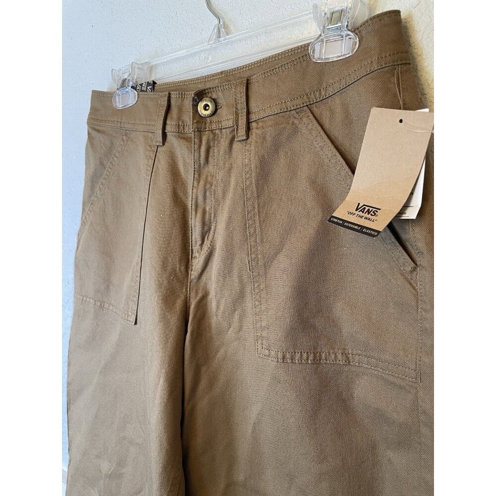 VANS In the Know Dark Beige PANTS New Khakis Mens Size 27 x 26 Skater Gorpcore - Picture 2 of 7